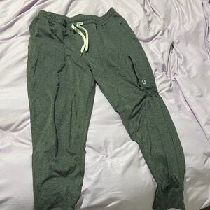 Gray Jogger Pants with Drawstring